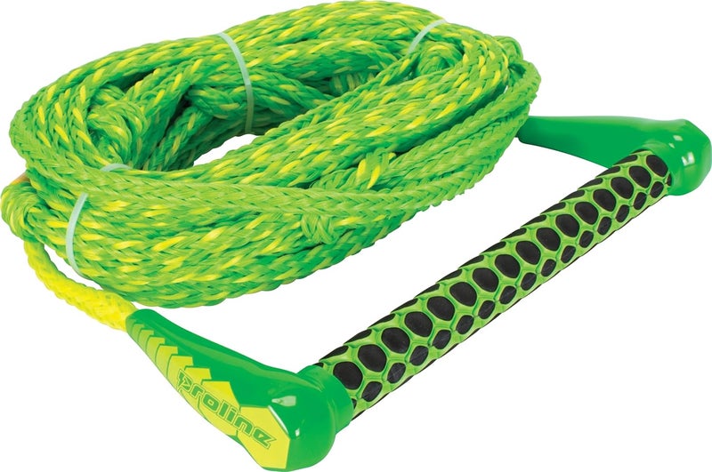 PROLINE 55ft Kneeboard Rope Green/Yellow - Image 1